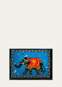 OrtigiaElephant Lacquered Tray
