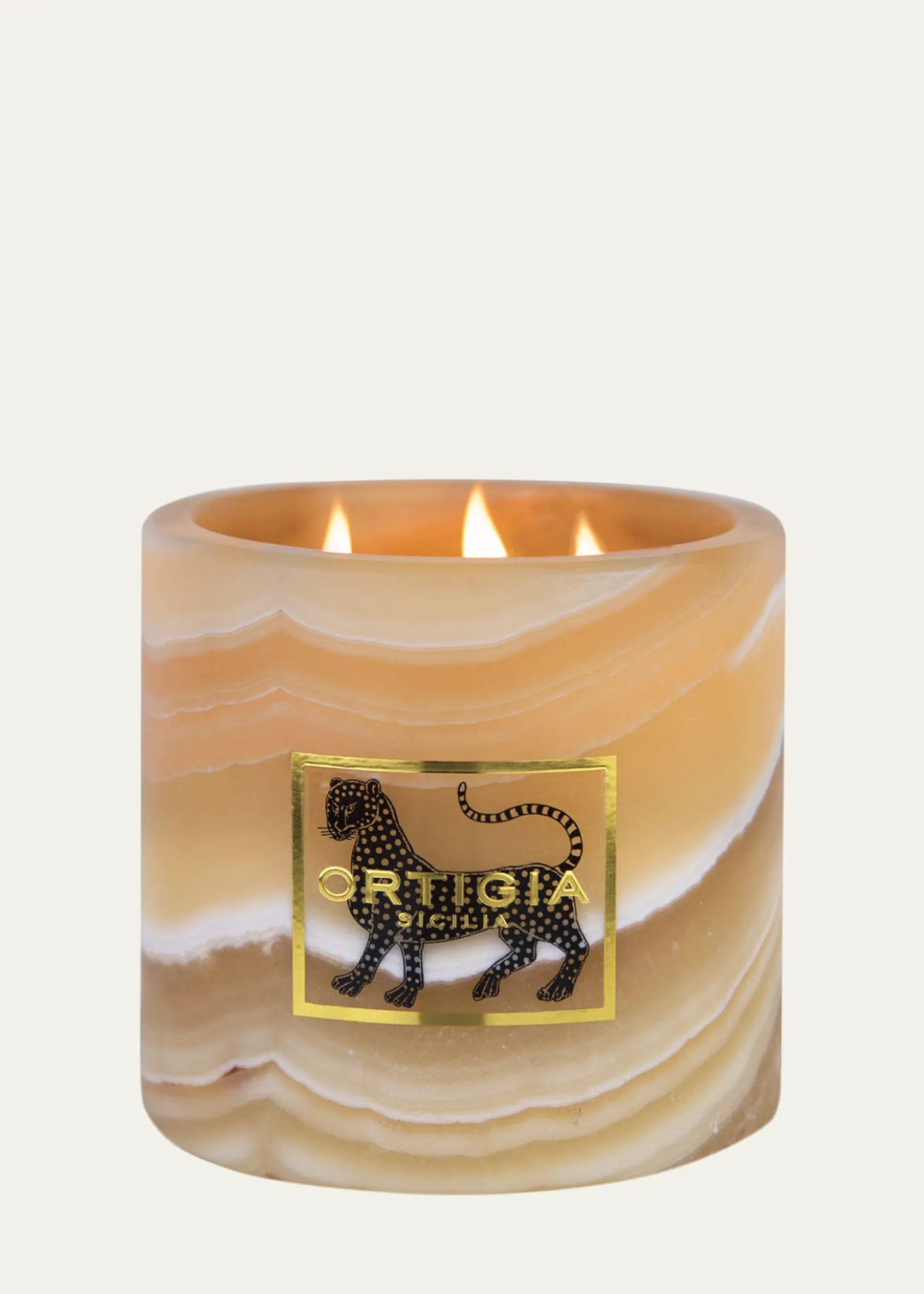 OrtigiaFico d'India Alabaster Candle, 8.8 oz.