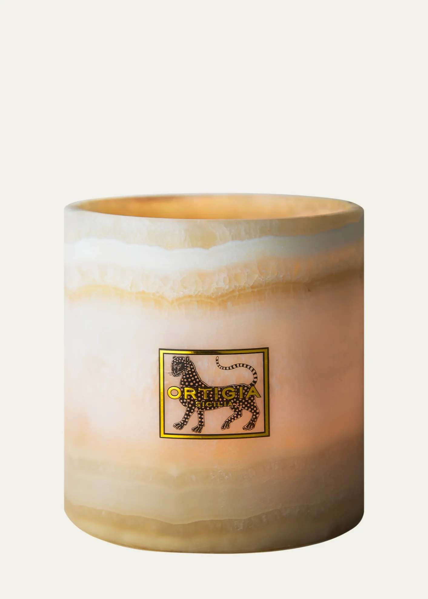 OrtigiaFico d'India Alabaster Candle, 35 oz.