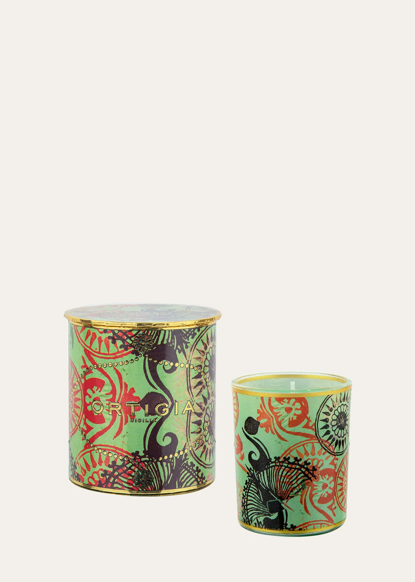 OrtigiaFico D India Decorated Candle