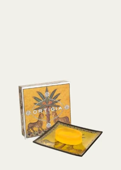 OrtigiaZagara Glass Plate & Soap Set