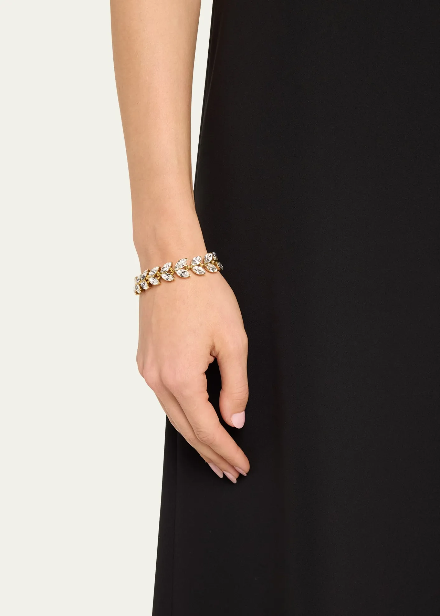 Oscar de la RentaCrystal Leaf Bracelet
