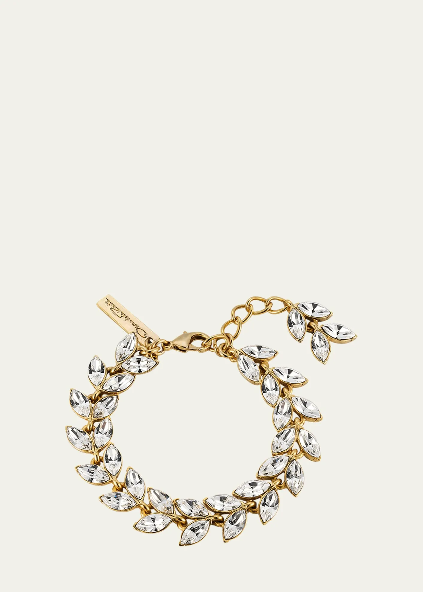 Oscar de la RentaCrystal Leaf Bracelet