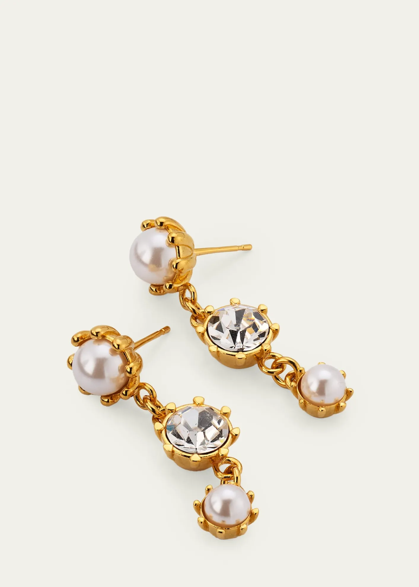 Oscar de la RentaCrystal Prong Drop Earrings