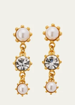 Oscar de la RentaCrystal Prong Drop Earrings