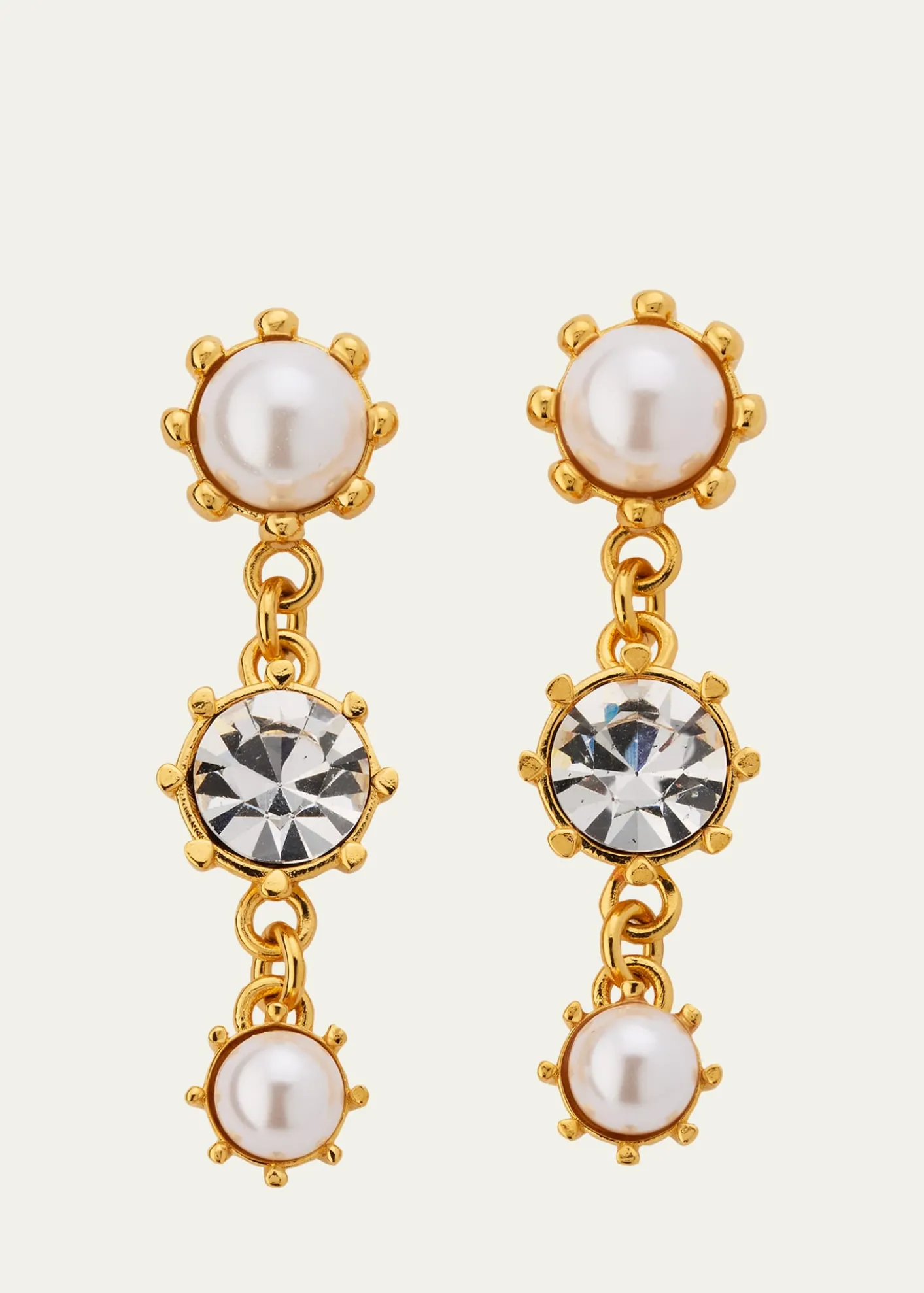 Oscar de la RentaCrystal Prong Drop Earrings