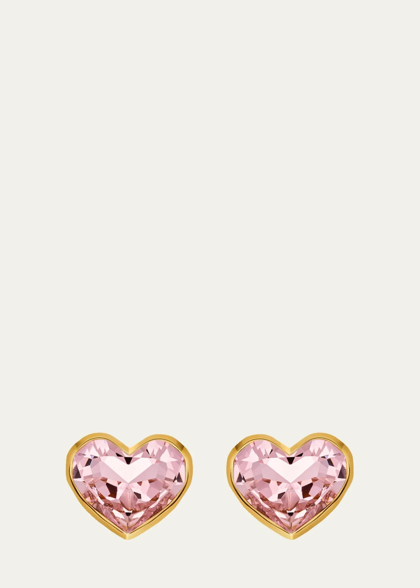 Oscar de la RentaLarge Crystal Heart Stud Earrings