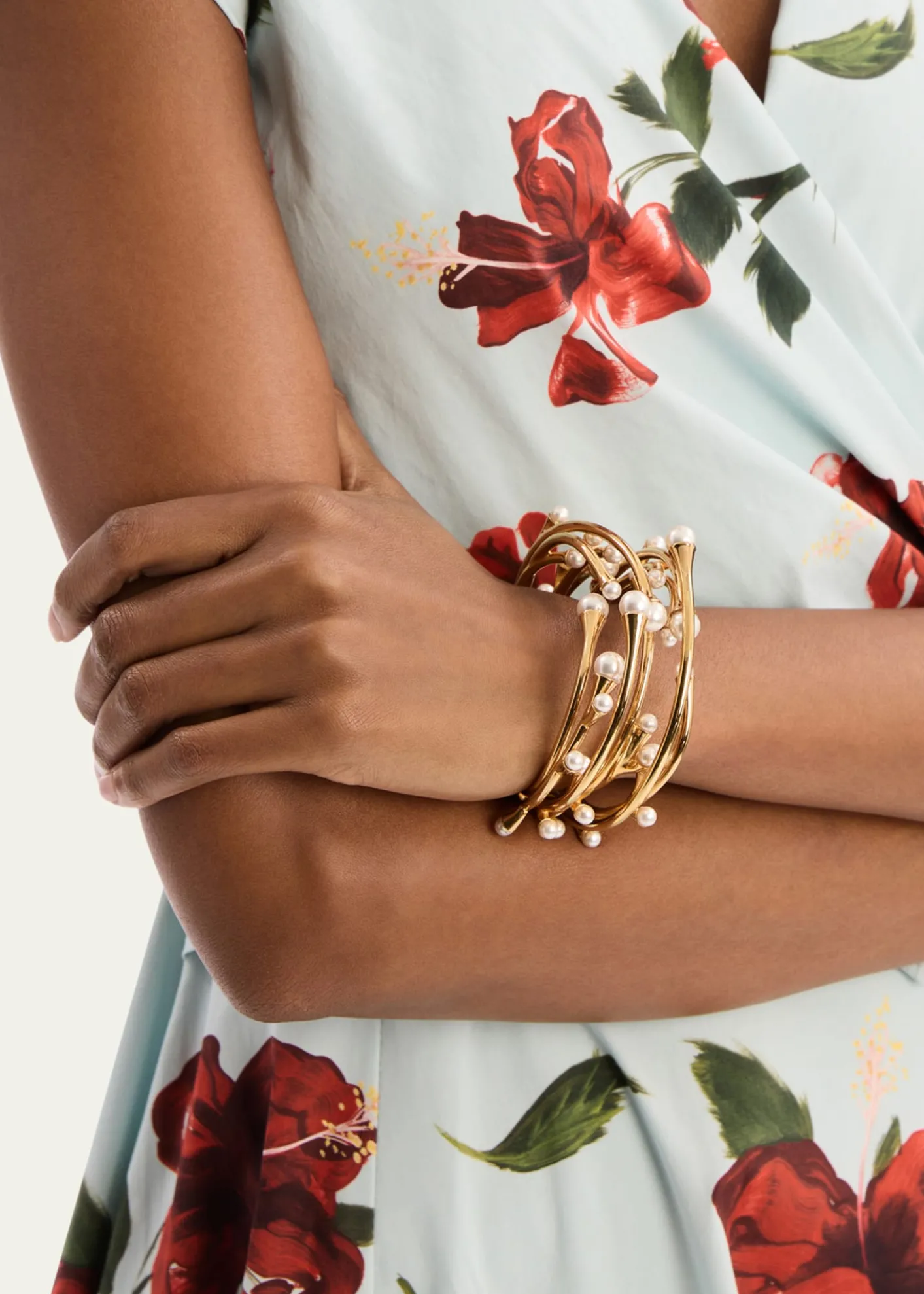 Oscar de la RentaPearly Nest Cuff Bracelet