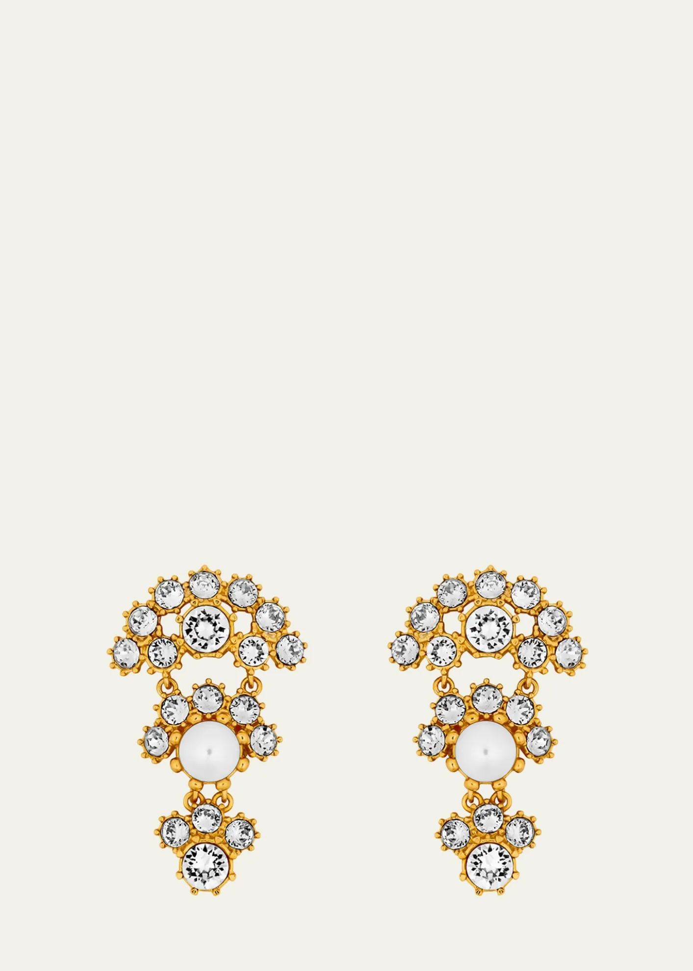 Oscar de la RentaCrystal Arch Drop Earrings