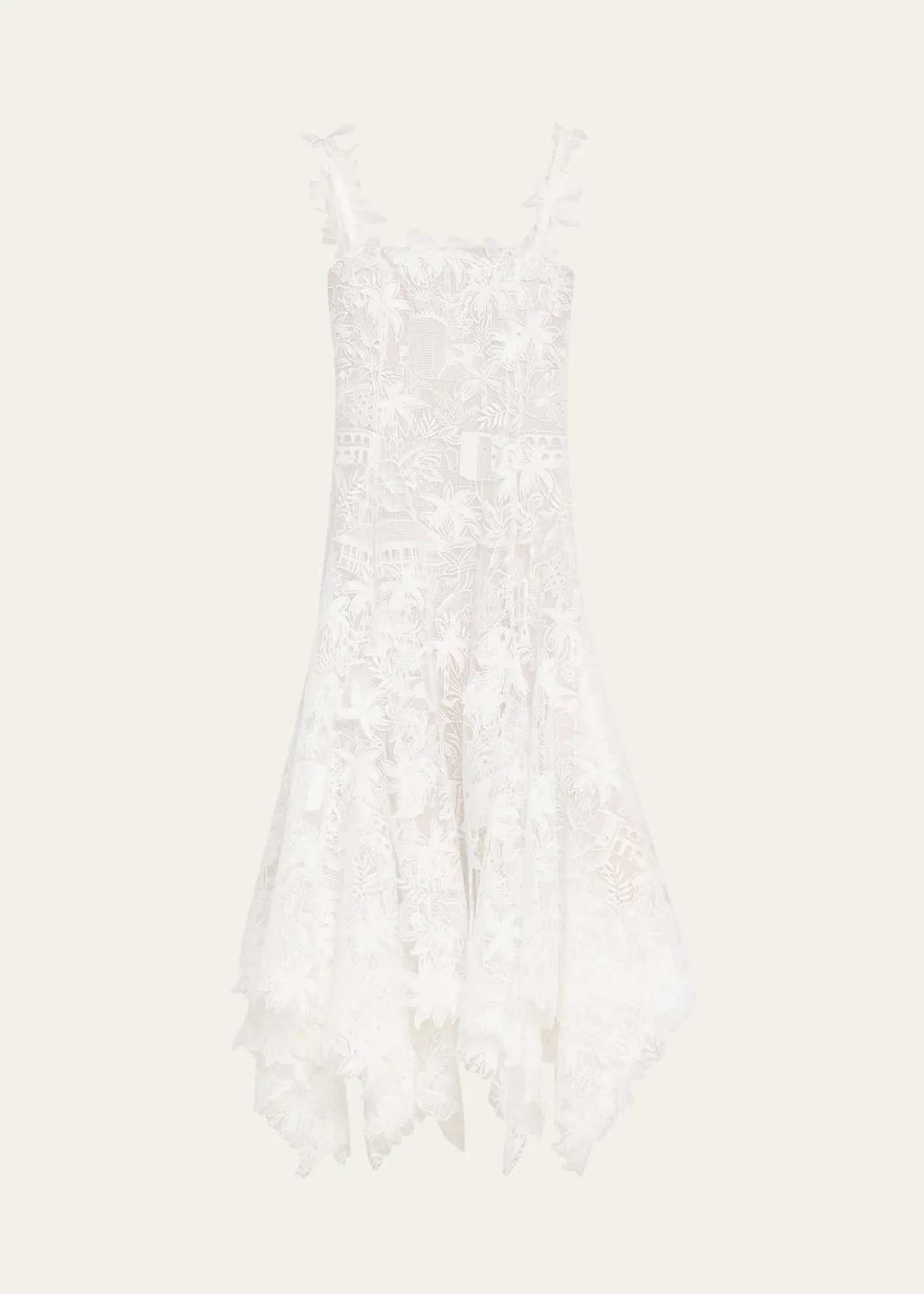 Oscar de la RentaDominican Landscape Guipure Dress