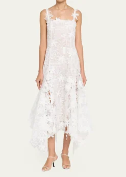 Oscar de la RentaDominican Landscape Guipure Dress