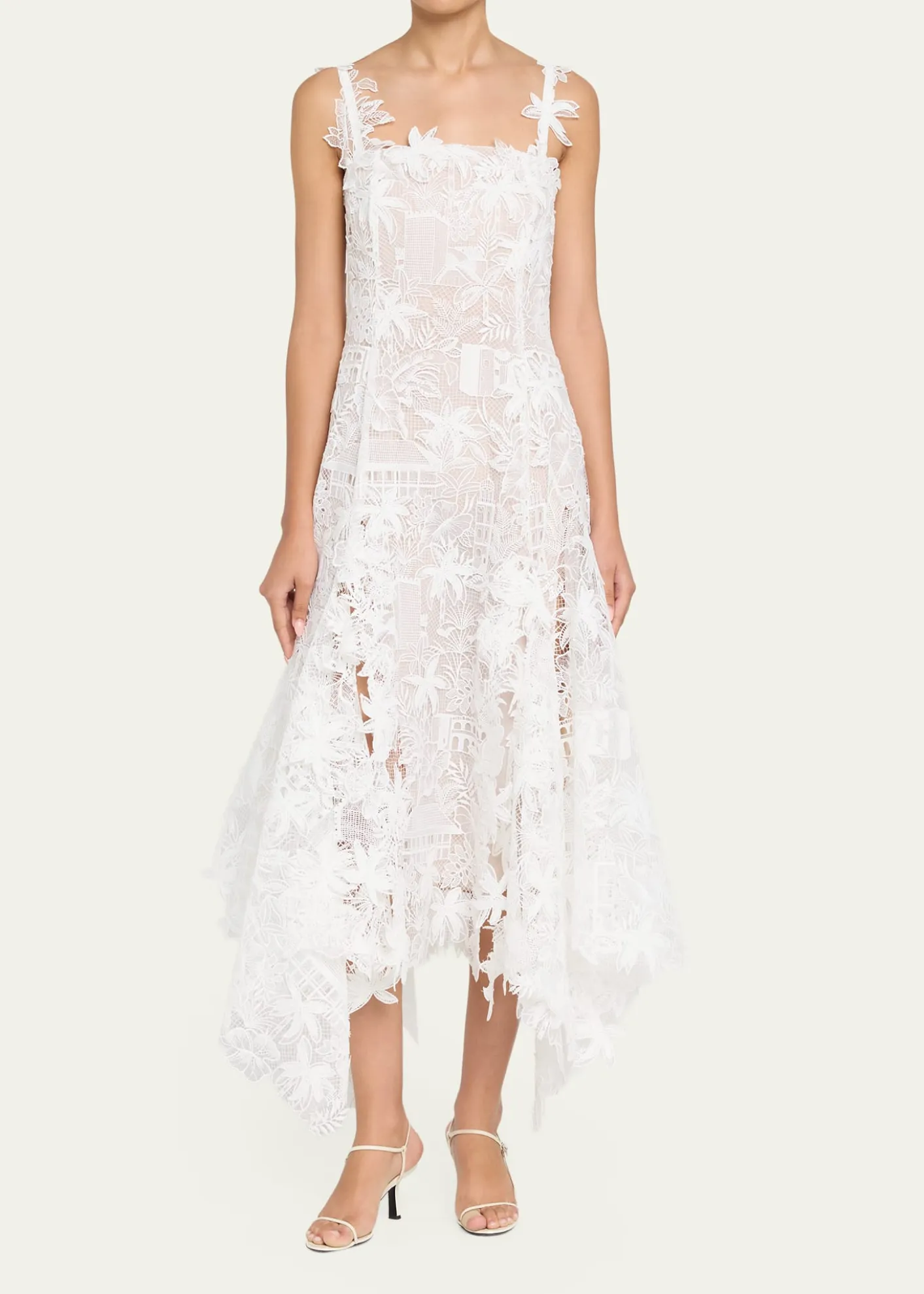 Oscar de la RentaDominican Landscape Guipure Dress