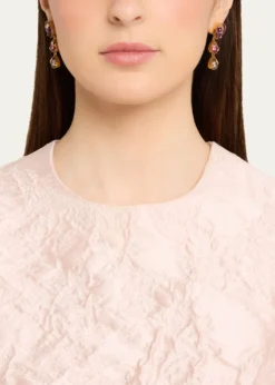 Oscar de la RentaPear Rhinestone Drop Earrings