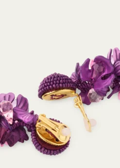 Oscar de la RentaPlexy and Raffia Flowers Earrings