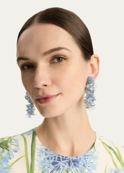 Oscar de la RentaSequin Tassel Drop Earrings
