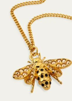 Oscar de la RentaSmall Bee Pendant Necklace