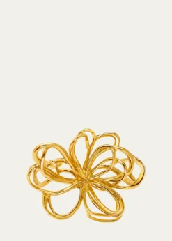Oscar de la RentaWire Flower Cuff Bracelet