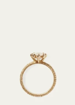 Oscar MassinBeaded Filigree 18K Recycled Yellow Gold and Lab Grown Diamond Ring