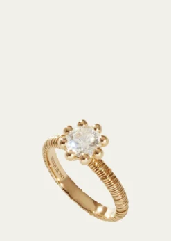 Oscar MassinBeaded Filigree 18K Recycled Yellow Gold and Lab Grown Diamond Ring