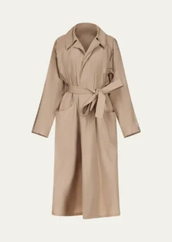 OssouArma Technical Taffeta Trench Coat