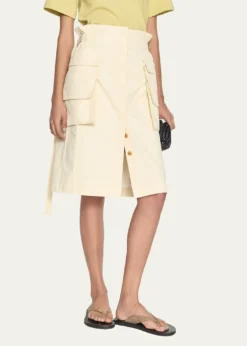 OssouGlen Knee-Length Cargo Skirt