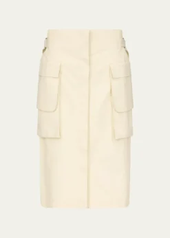 OssouGlen Knee-Length Cargo Skirt