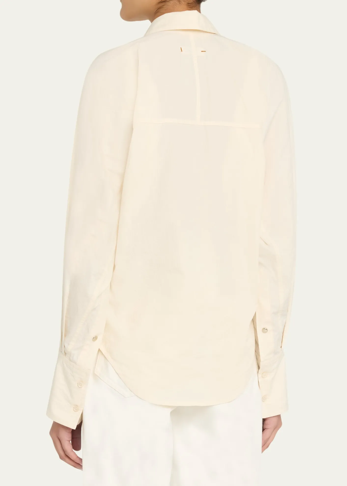 OssouRidge Long-Sleeve Cotton Poplin Shirt