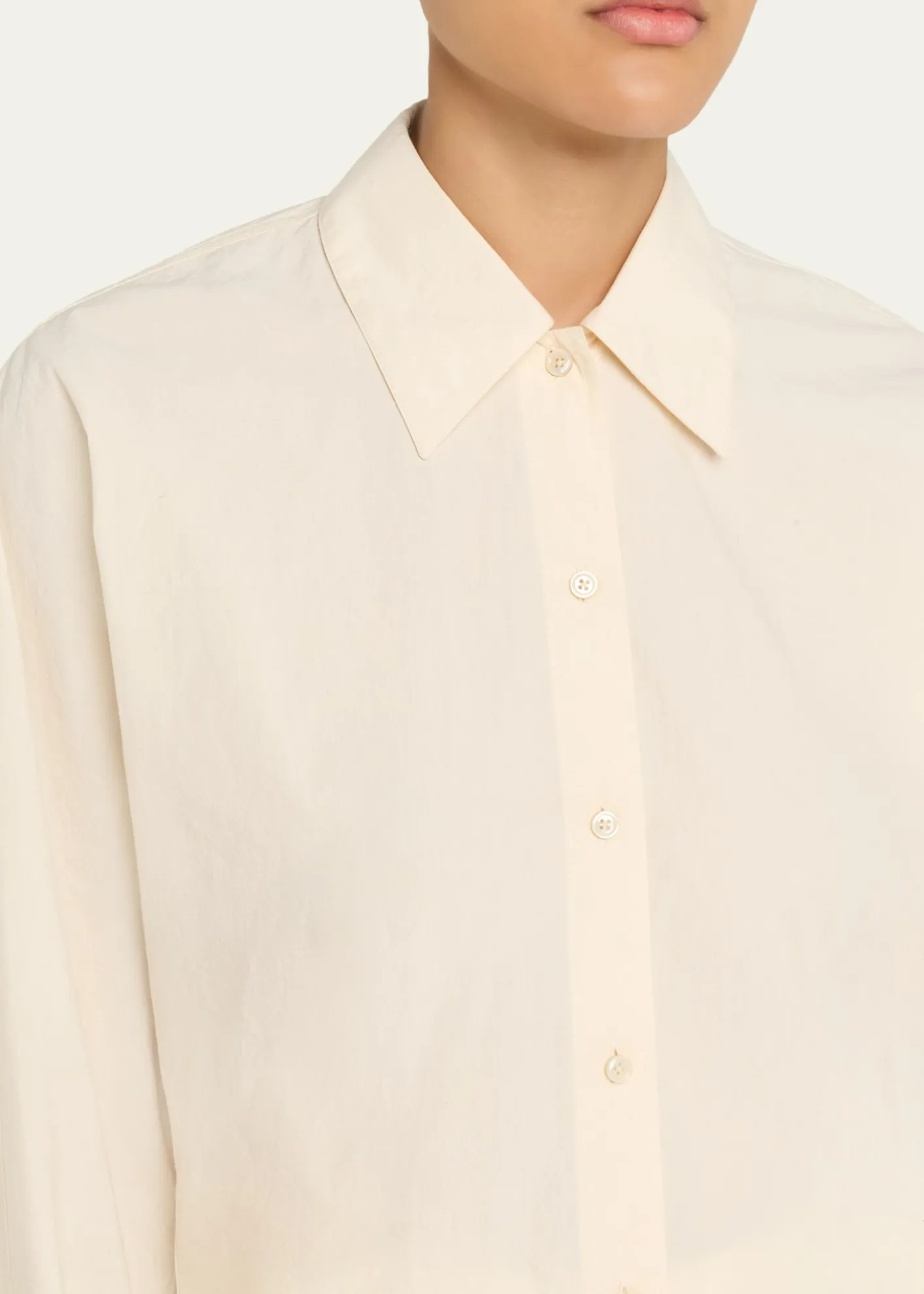 OssouRidge Long-Sleeve Cotton Poplin Shirt
