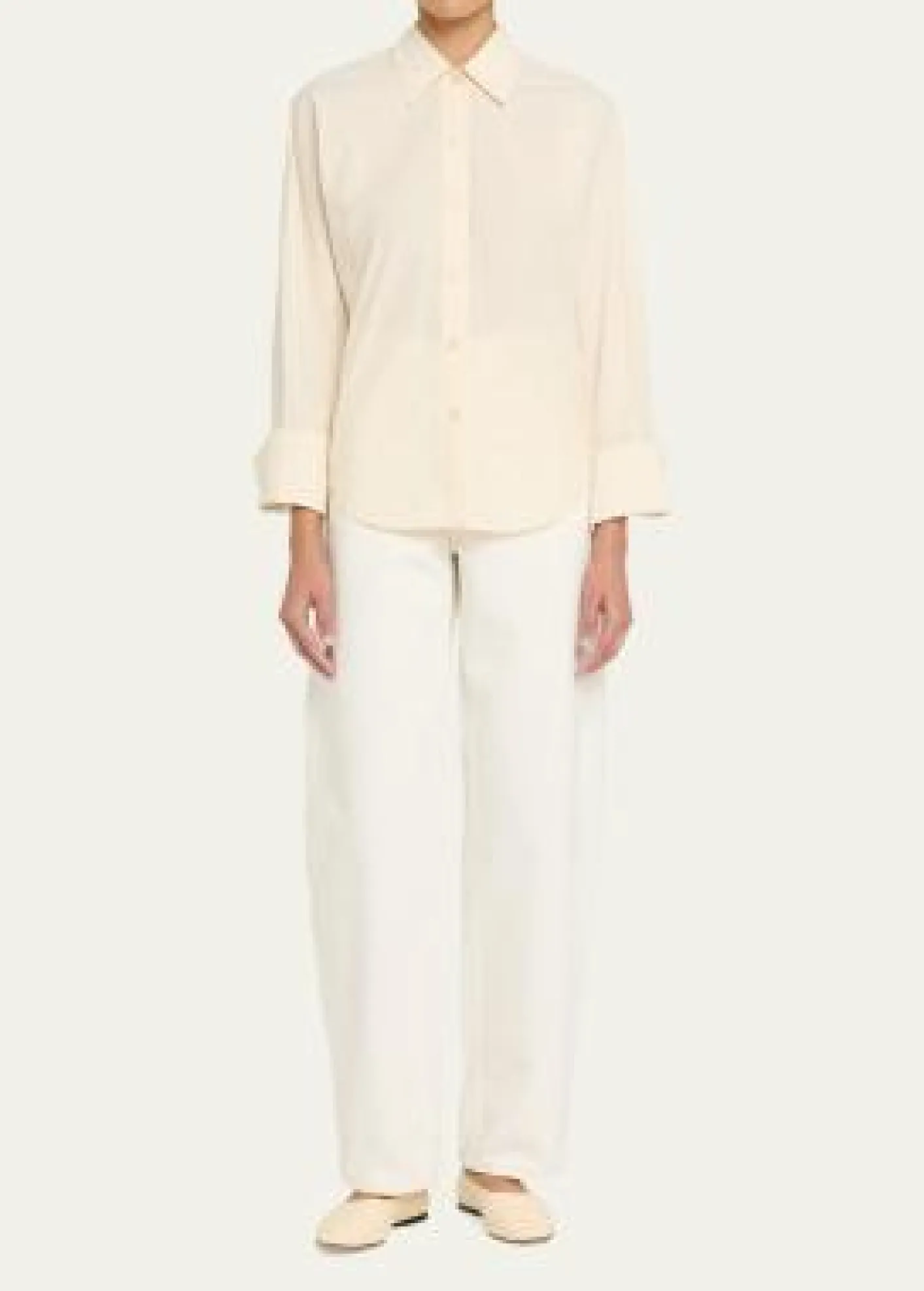 OssouRidge Long-Sleeve Cotton Poplin Shirt
