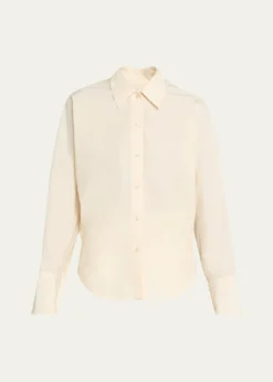 OssouRidge Long-Sleeve Cotton Poplin Shirt