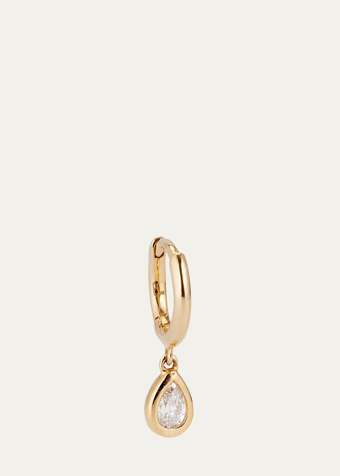 Pamela Love14K Yellow Gold Raindrop Huggie Earring, Single