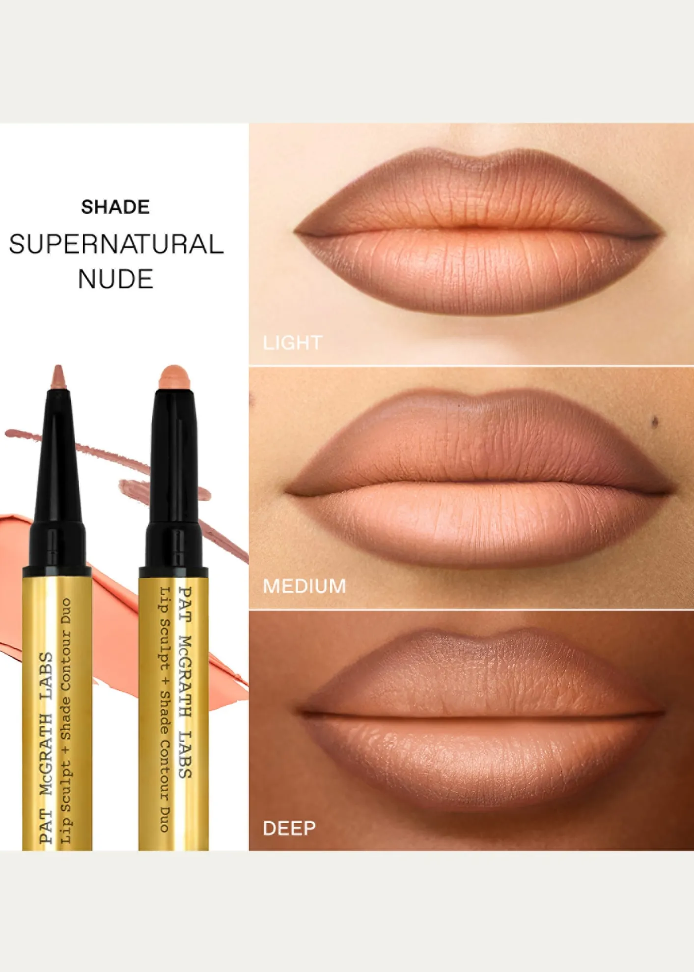 Pat McGrath LabsLip Sculpt + Shade Duo - Supernatural Nude