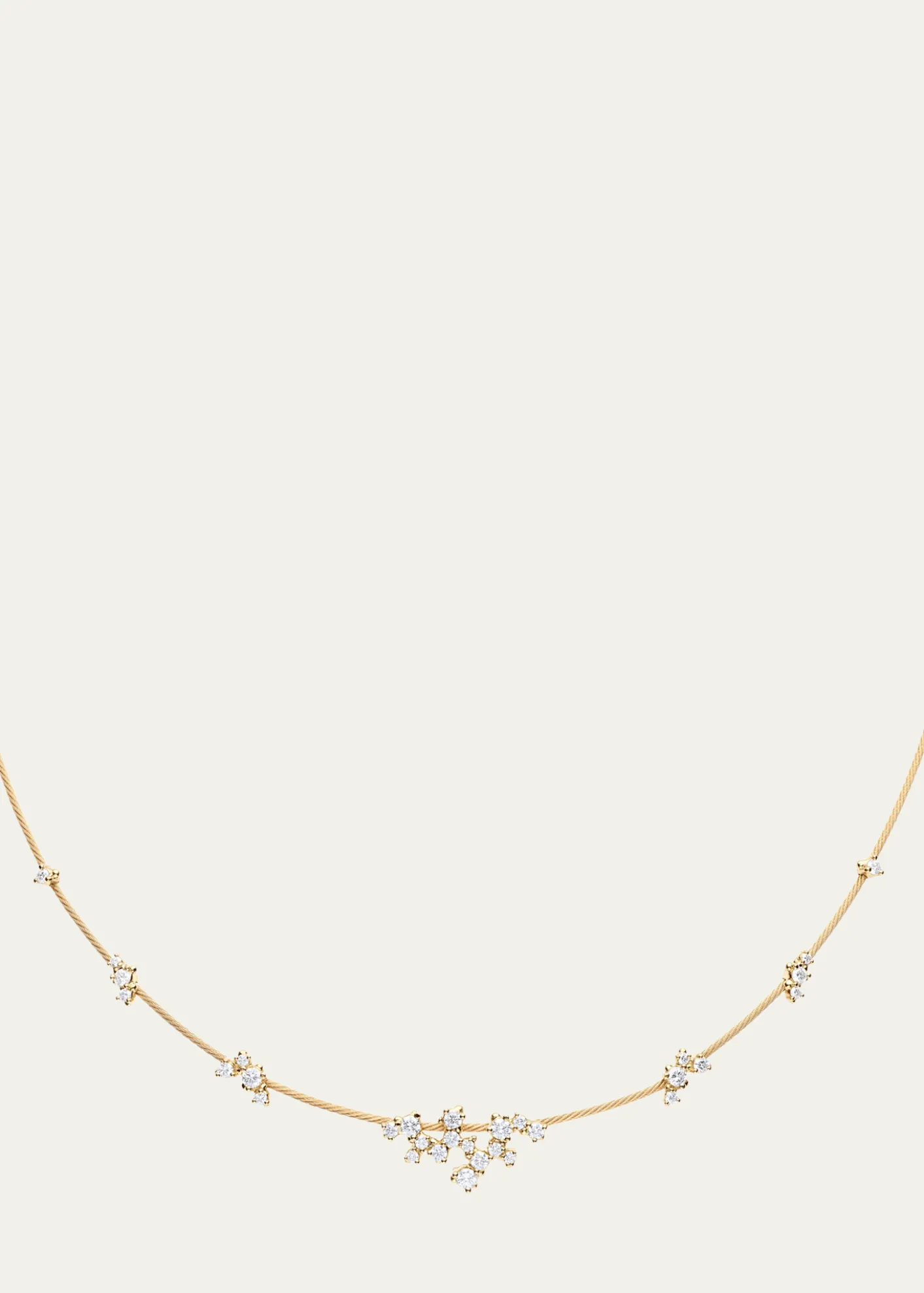 Paul Morelli18K Yellow Gold Diamond Single Unity Confetti Necklace