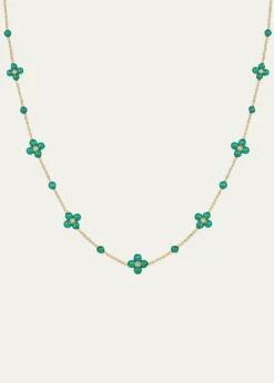 Paul Morelli18K Yellow Gold Malachite Sequence Necklace, 32"L