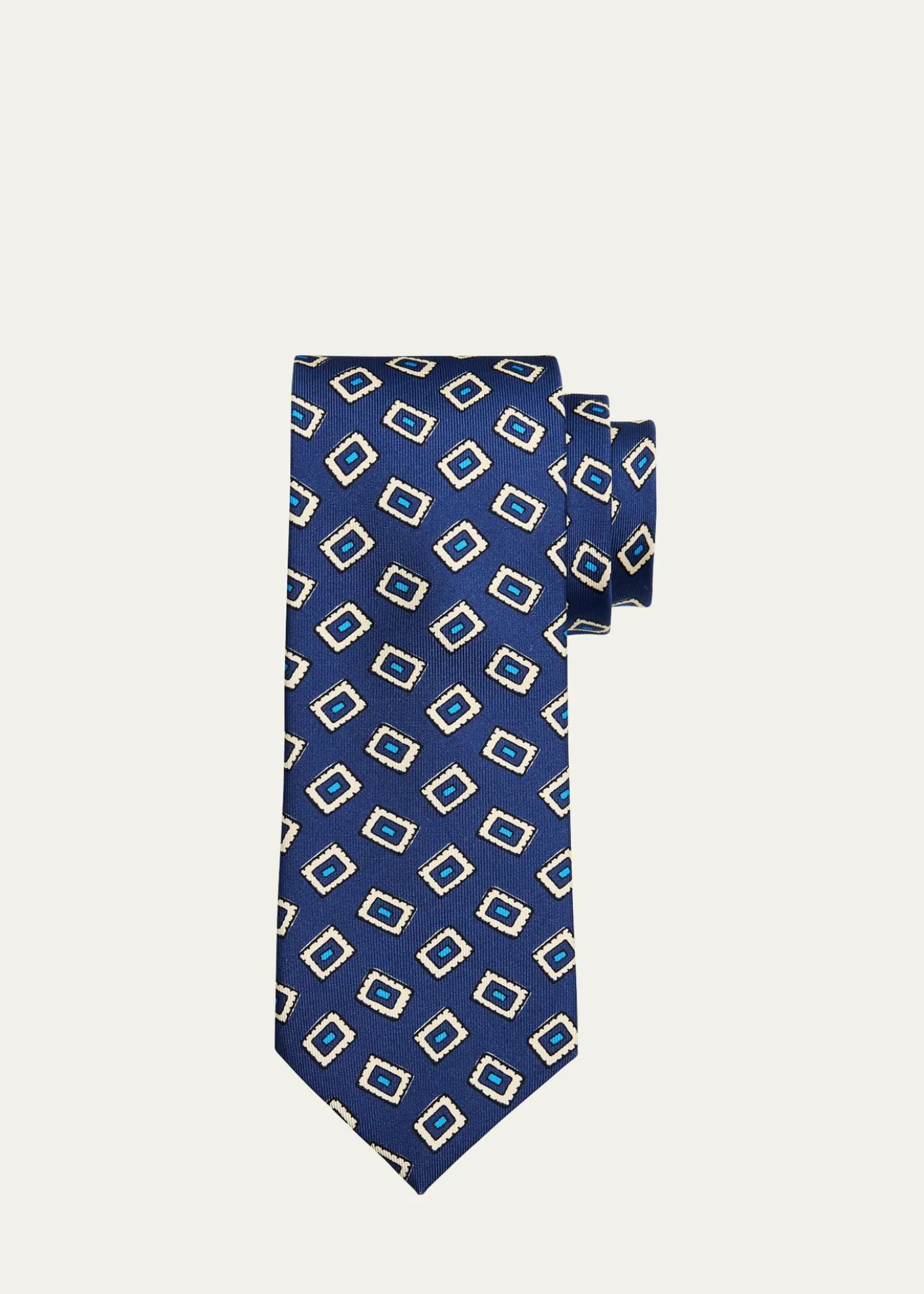 Petronius 1926Men's Geometric Silk Tie