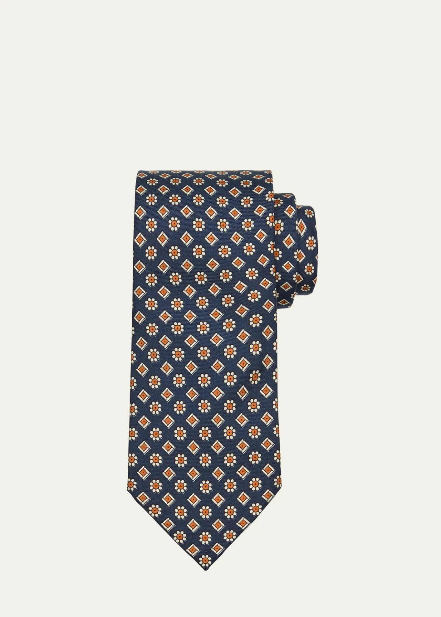 Petronius 1926Men's Limited Edition Micro-Floral Silk Tie