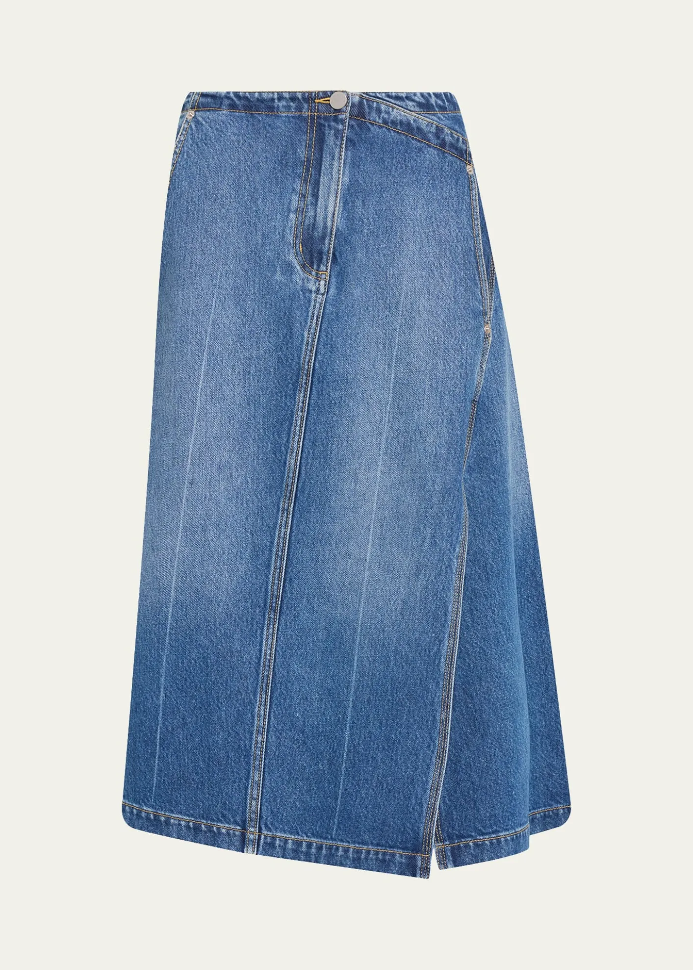 3.1 Phillip LimAsymmetric Denim Midi Skirt