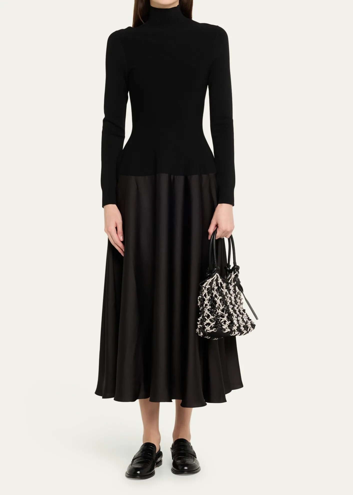 3.1 Phillip LimCrystal Macrame Mini Sac Top-Handle Bag