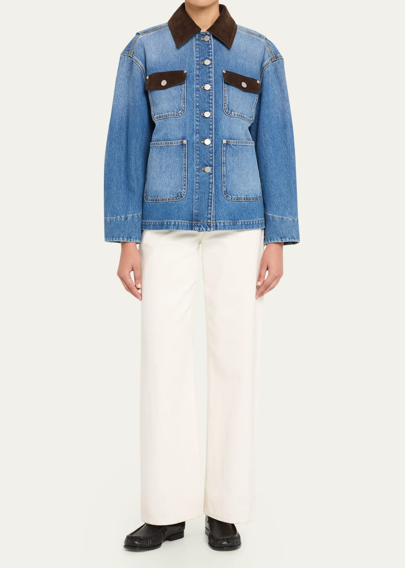3.1 Phillip LimDenim & Corduroy Chore Jacket