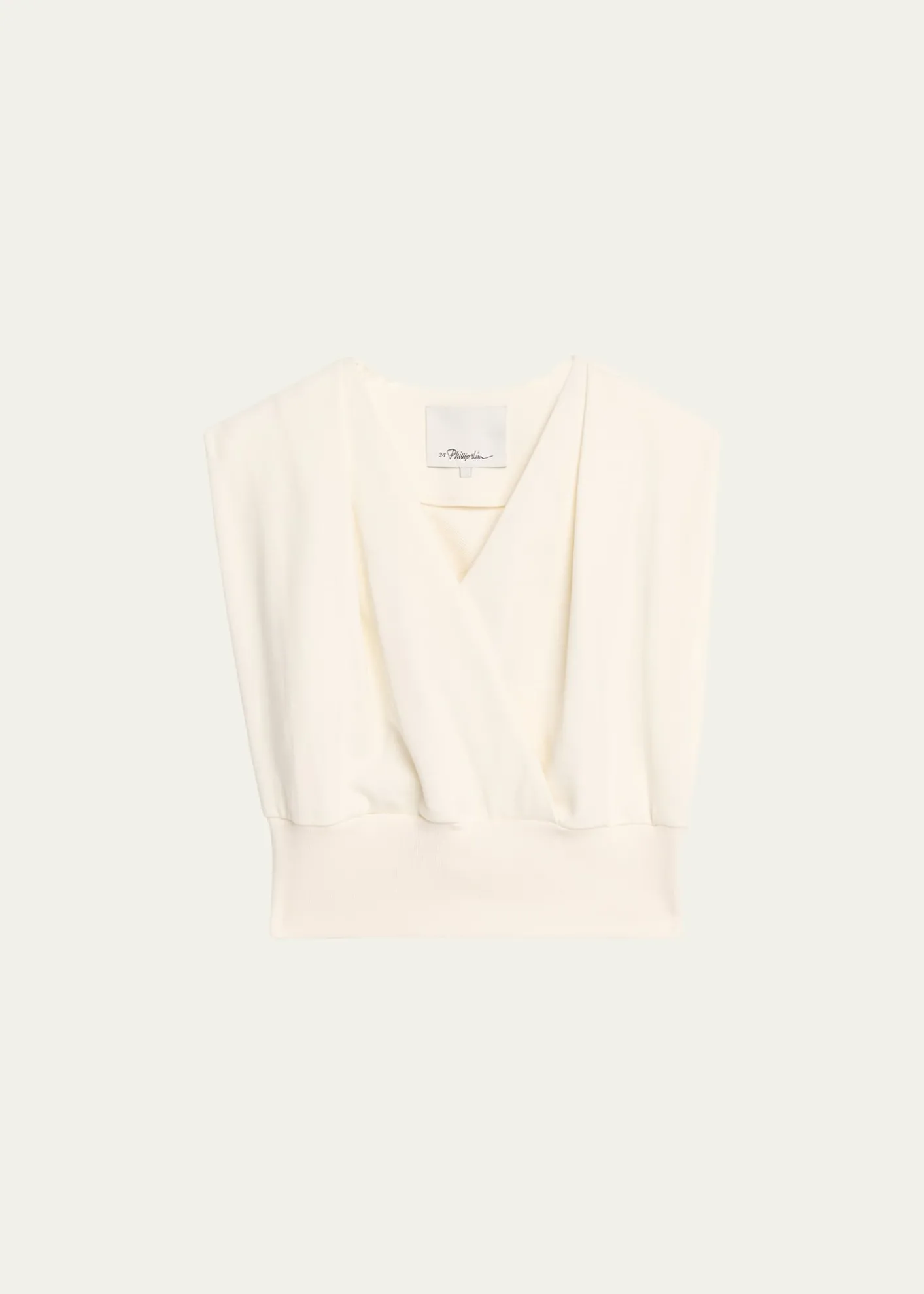 3.1 Phillip LimDraped Sleeveless French Terry Top