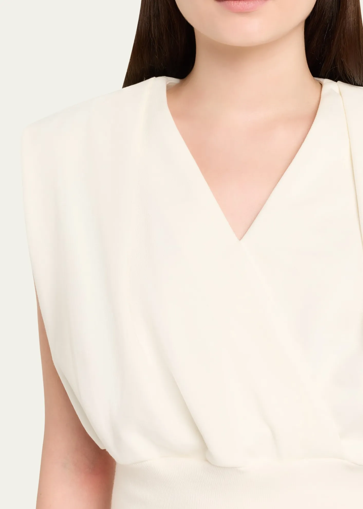 3.1 Phillip LimDraped Sleeveless French Terry Top