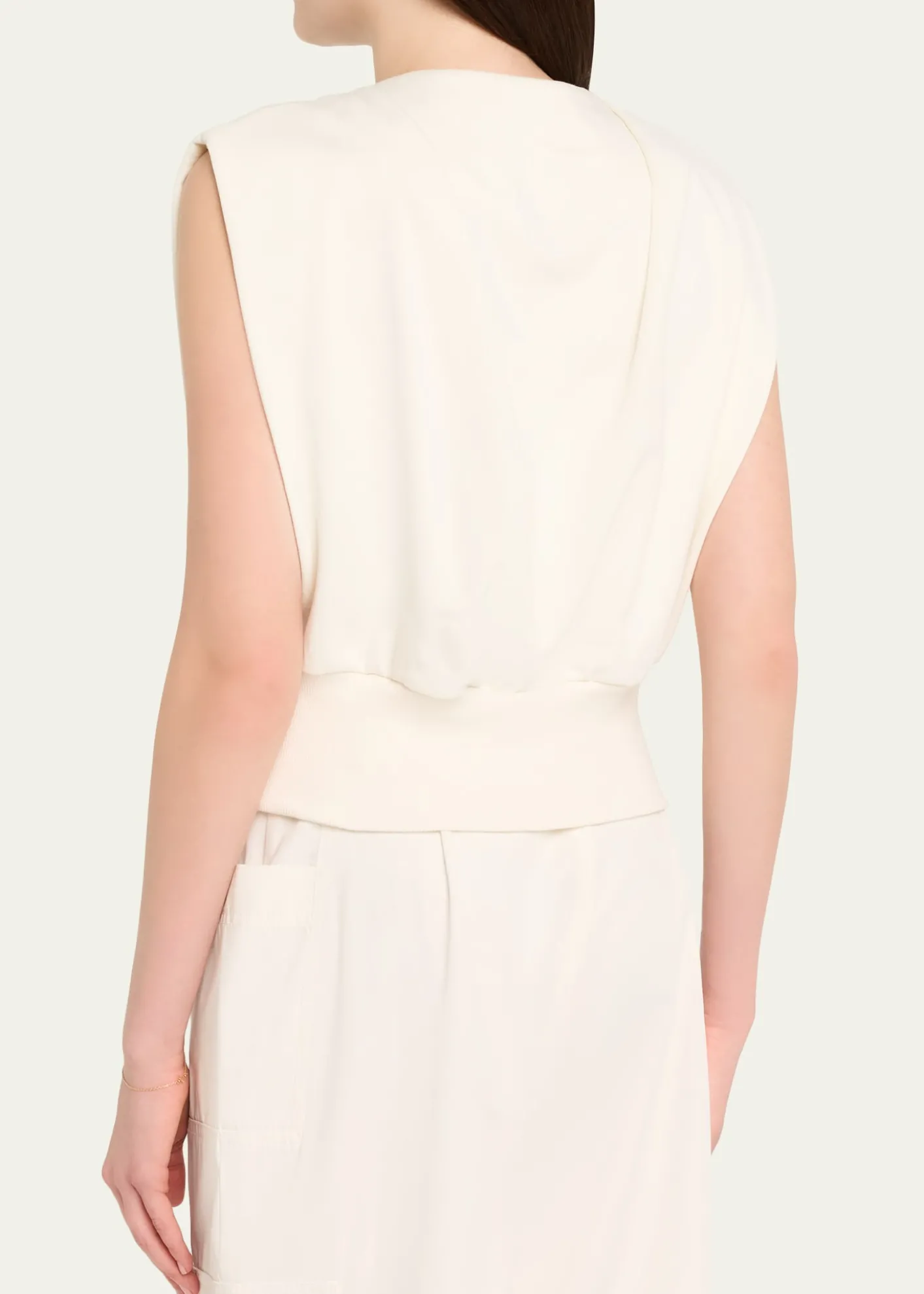 3.1 Phillip LimDraped Sleeveless French Terry Top