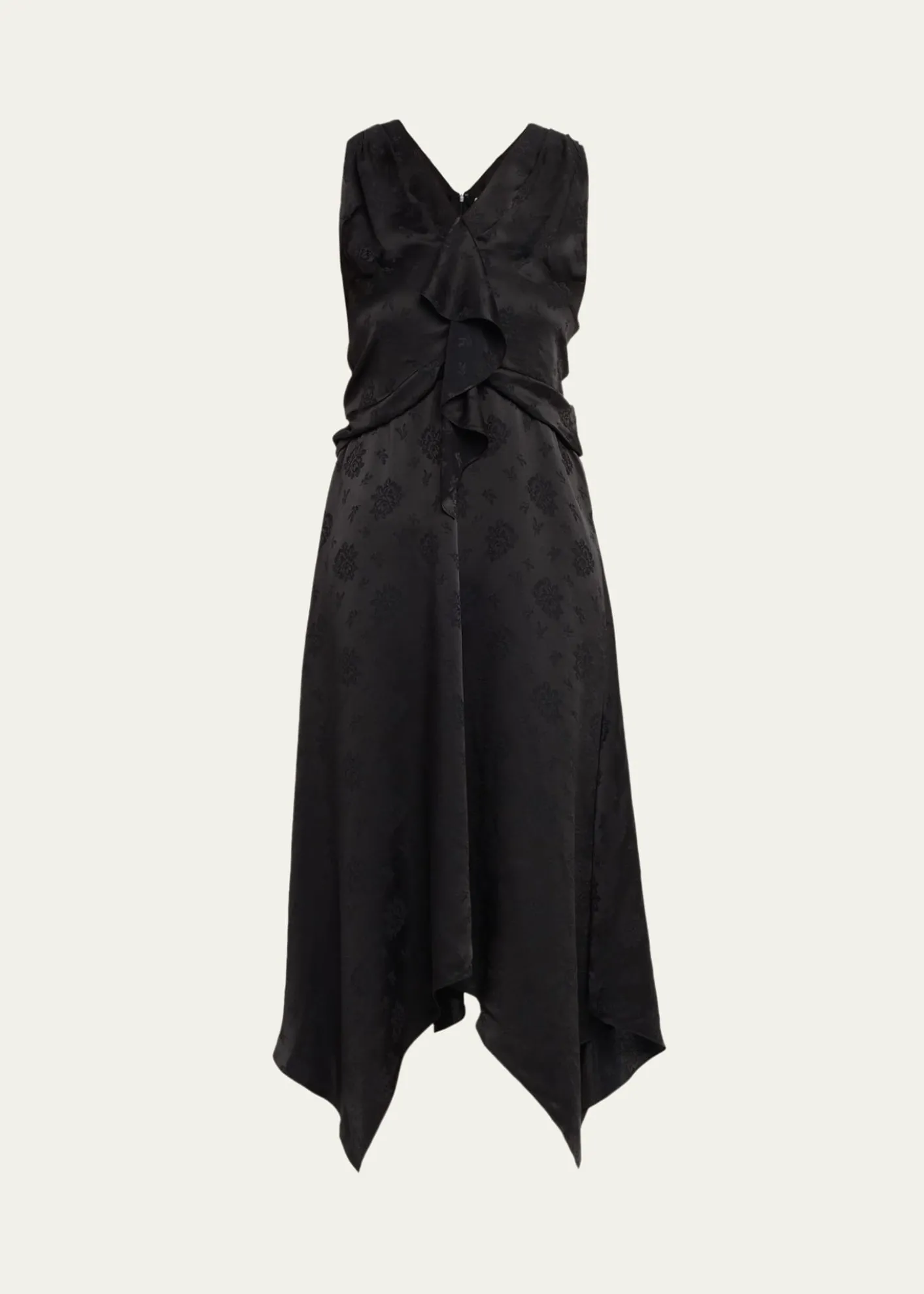 3.1 Phillip LimFloral Silk Draped Midi Dress