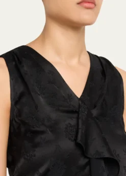 3.1 Phillip LimFloral Silk Draped Midi Dress