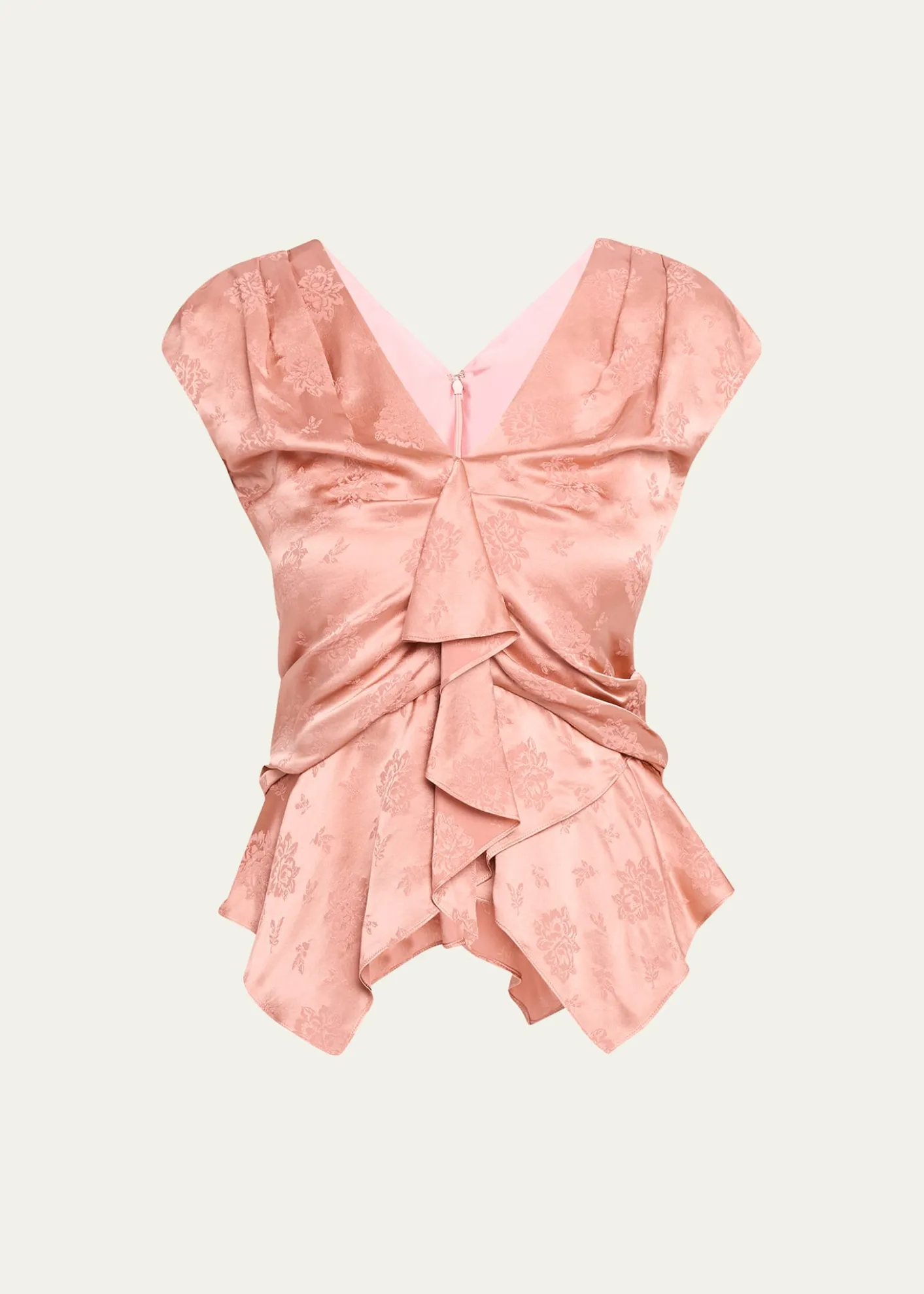 3.1 Phillip LimFloral Silk Draped Top