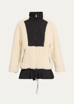 3.1 Phillip LimFlounce-Hem Sherpa Jacket