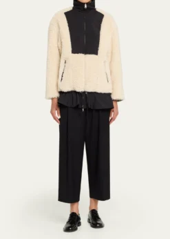 3.1 Phillip LimFlounce-Hem Sherpa Jacket