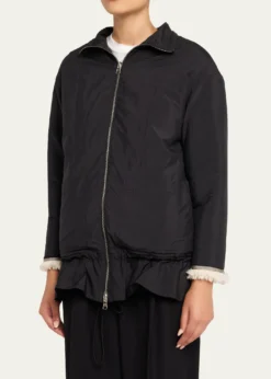 3.1 Phillip LimFlounce-Hem Sherpa Jacket