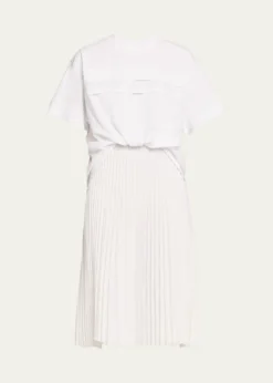 3.1 Phillip LimFrench-Tuck T-Shirt Combo Dress