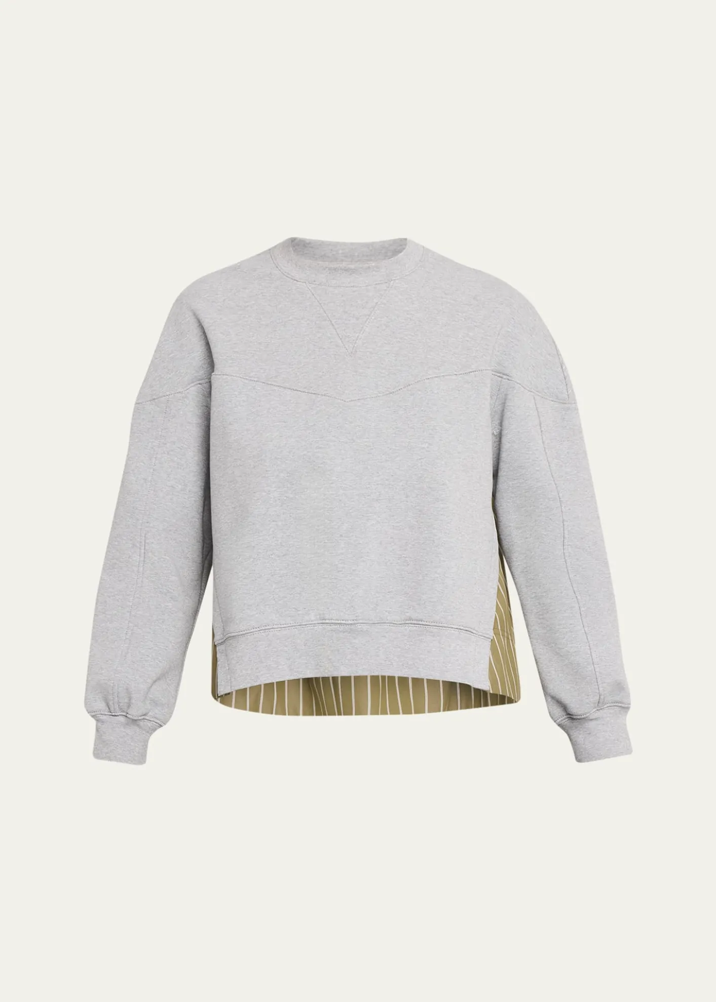 3.1 Phillip LimLong-Sleeve French-Terry Combo Top